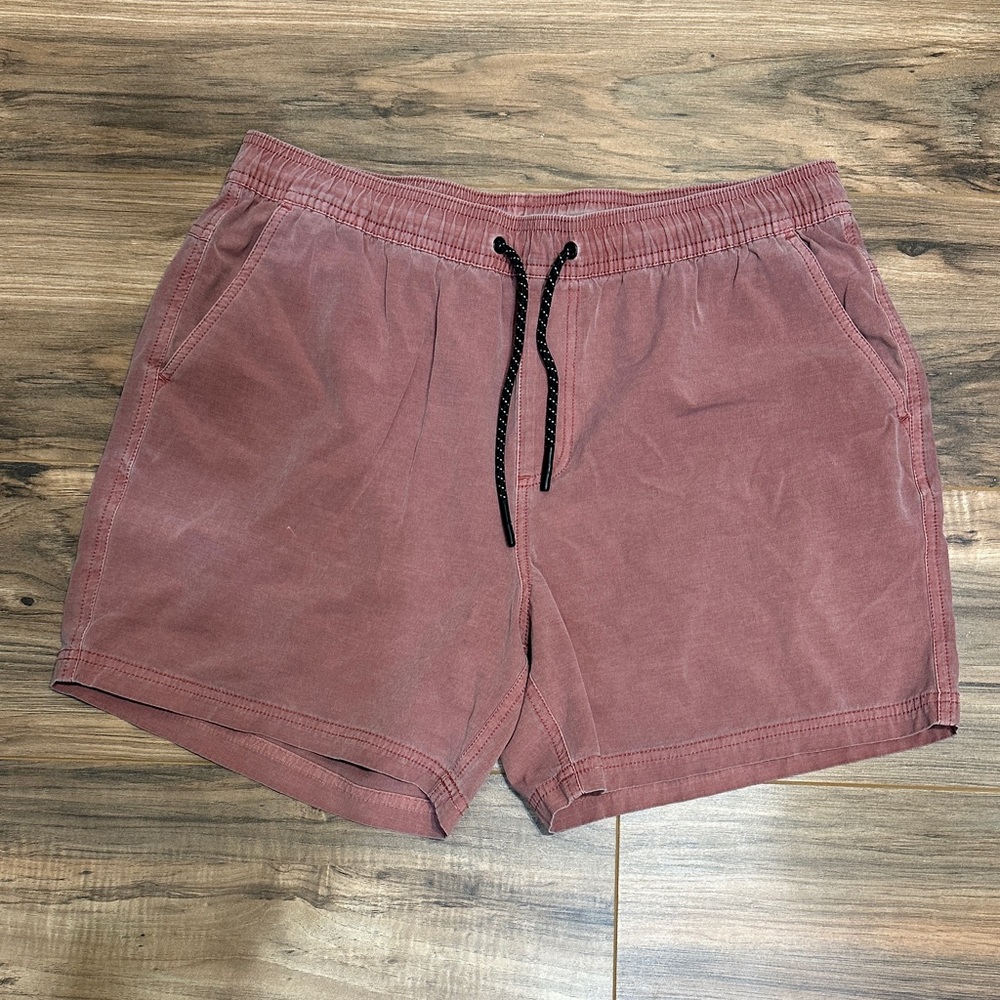 Men's Casual Drawstring Shorts - Dusty Rose